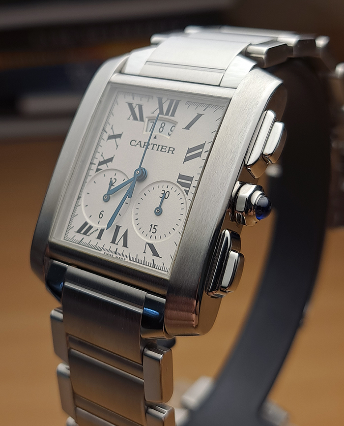 Cartier Tank Francaise Chronograph Wristwatch. Ref. W51024Q3